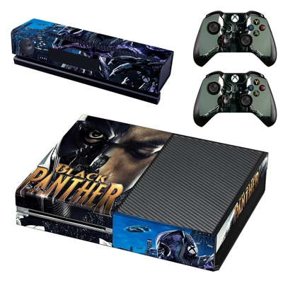 Black Panther decal skin for Xbox one Console and 2 Contro.. Black Panther decal skin for Xbox one Console and 2 Contro..