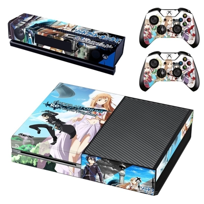 Sword Art Online Hollow Fragment decal skin for Xbox one Console and 2 Controllers