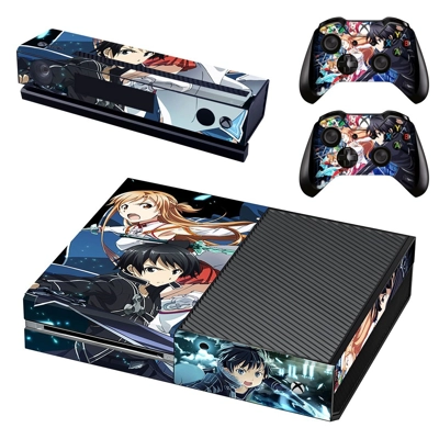 Sword Art Online decal skin for Xbox one Console and 2 Con.. Sword Art Online decal skin for Xbox one Console and 2 Con..