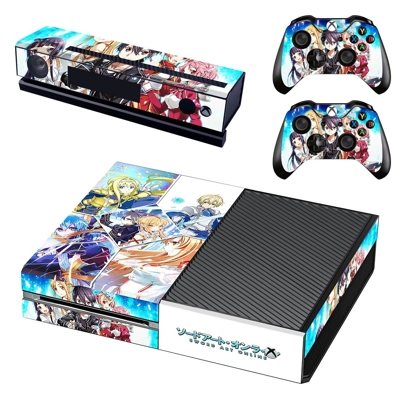 Sword Art Online decal skin for Xbox one Console and 2 Con.. Sword Art Online decal skin for Xbox one Console and 2 Con..