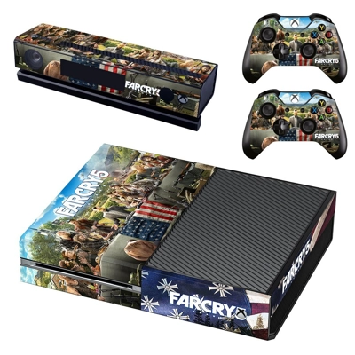 Far Cry 5 decal skin for Xbox one Console and 2 Controllers Far Cry 5 decal skin for Xbox one Console and 2 Controllers