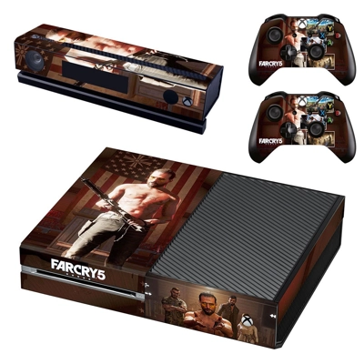 Far Cry 5 decal skin for Xbox one Console and 2 Controllers Far Cry 5 decal skin for Xbox one Console and 2 Controllers