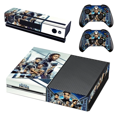 Black Panther decal skin for Xbox one Console and 2 Controllers