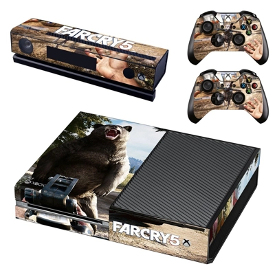 Far Cry 5 decal skin for Xbox one Console and 2 Controllers Far Cry 5 decal skin for Xbox one Console and 2 Controllers