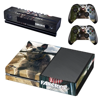 Far Cry 5 decal skin for Xbox one Console and 2 Controllers Far Cry 5 decal skin for Xbox one Console and 2 Controllers
