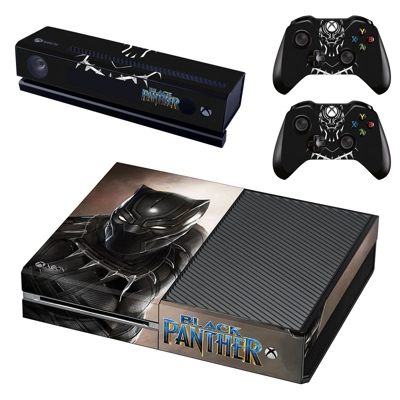 Black Panther decal skin for Xbox one Console and 2 Contro.. Black Panther decal skin for Xbox one Console and 2 Contro..