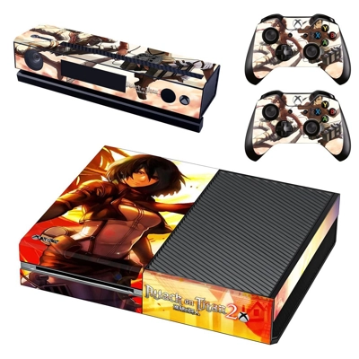 Attack on Titan 2 decal skin for Xbox one Console and 2 Co.. Attack on Titan 2 decal skin for Xbox one Console and 2 Co..