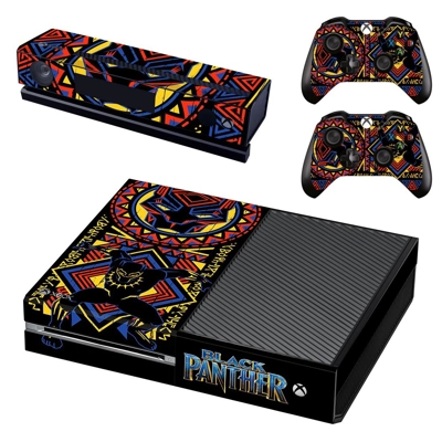 Black Panther decal skin for Xbox one Console and 2 Contro.. Black Panther decal skin for Xbox one Console and 2 Contro..