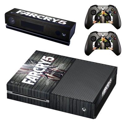 Far Cry 5 decal skin for Xbox one Console and 2 Controllers Far Cry 5 decal skin for Xbox one Console and 2 Controllers