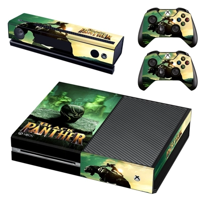 Black Panther decal skin for Xbox one Console and 2 Controllers