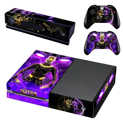 Black Panther decal skin for Xbox one Console and 2 Contro.. Black Panther decal skin for Xbox one Console and 2 Contro..