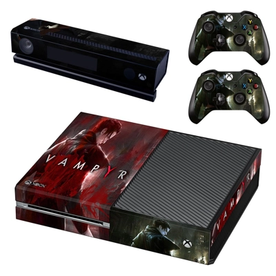 Vampyr decal skin for Xbox one Console and 2 Controllers Vampyr decal skin for Xbox one Console and 2 Controllers
