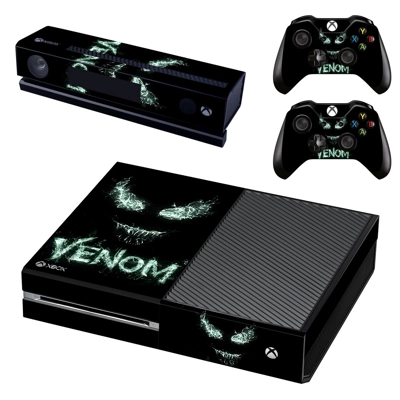Venom decal skin for Xbox one Console and 2 Controllers Venom decal skin for Xbox one Console and 2 Controllers
