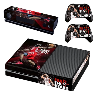 James Harden decal skin for Xbox one Console and 2 Controllers
