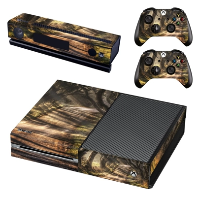 Dark Hedges decal skin for Xbox one Console and 2 Controll..