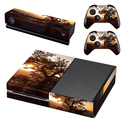 Tree Wallpaper decal skin for Xbox one Console and 2 Controllers