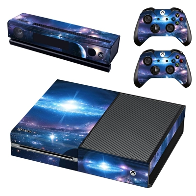 Galaxy Wallpaper decal skin for Xbox one Console and 2 Controllers