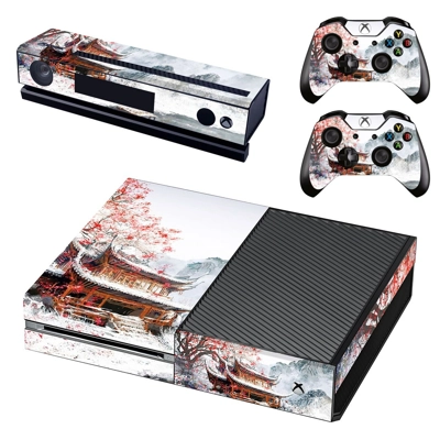 Chinese house decal skin for Xbox one Console and 2 Contro..