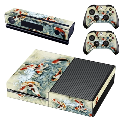 Fish wallpaper decal skin for Xbox one Console and 2 Controllers