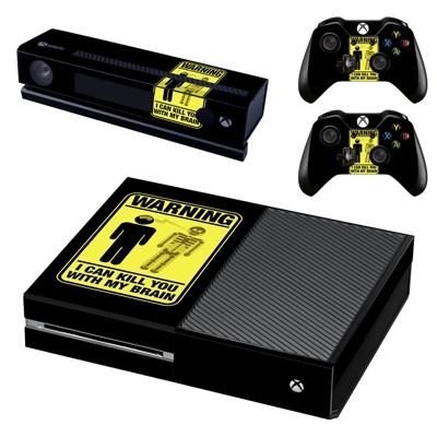 Danger Icon decal skin for Xbox one Console and 2 Controll..