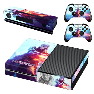 Battlefield 5 decal skin for Xbox one Console and 2 Controllers