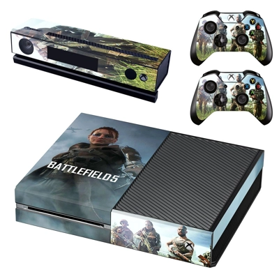 Battlefield 5 decal skin for Xbox one Console and 2 Controllers