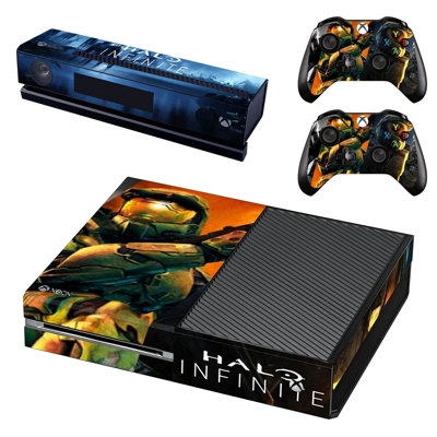 Halo Infinite decal skin for Xbox one Console and 2 Controllers