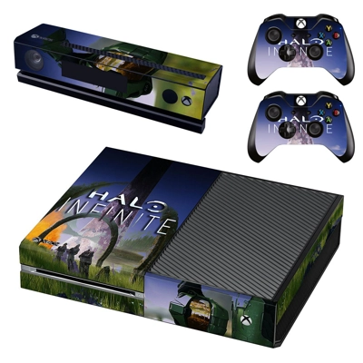 Halo Infinite decal skin for Xbox one Console and 2 Controllers