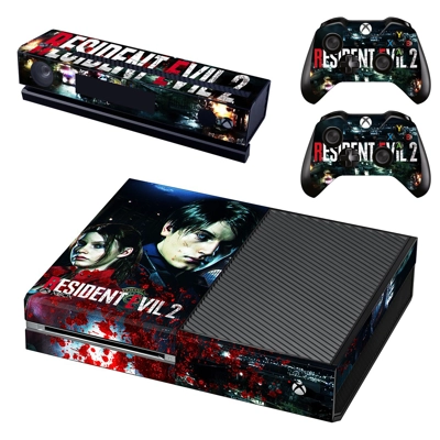 Resident Evil 2 decal skin for Xbox one Console and 2 Controllers