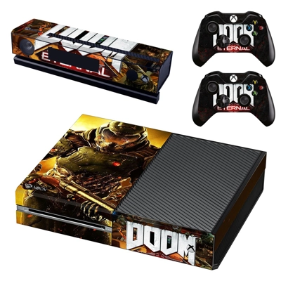 Doom 4 decal skin for Xbox one Console and 2 Controllers