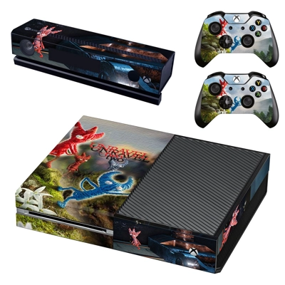 Unravel Two decal skin for Xbox one Console and 2 Controllers