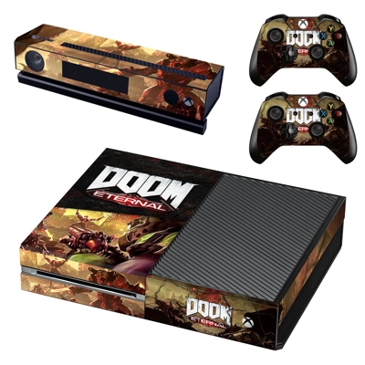 Doom Eternal decal skin for Xbox one Console and 2 Control.. Doom Eternal decal skin for Xbox one Console and 2 Control..