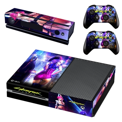 Cyberpunk 2077 decal skin for Xbox one Console and 2 Contr.. Cyberpunk 2077 decal skin for Xbox one Console and 2 Contr..