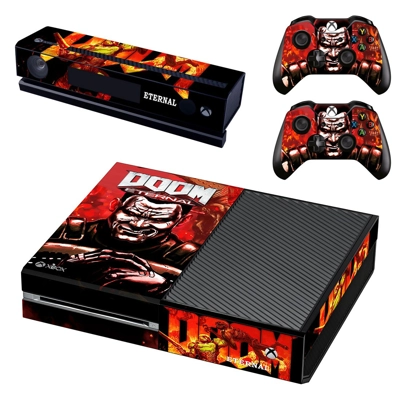 Doom Eternal decal skin for Xbox one Console and 2 Control.. Doom Eternal decal skin for Xbox one Console and 2 Control..
