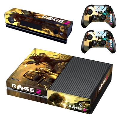 Rage 2 decal skin for Xbox one Console and 2 Controllers Rage 2 decal skin for Xbox one Console and 2 Controllers