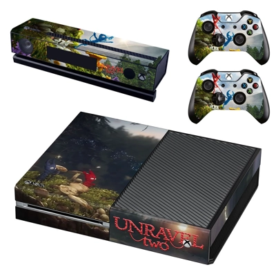 Unravel Two decal skin for Xbox one Console and 2 Controllers