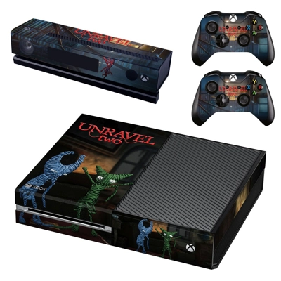 Unravel Two decal skin for Xbox one Console and 2 Controll.. Unravel Two decal skin for Xbox one Console and 2 Controll..