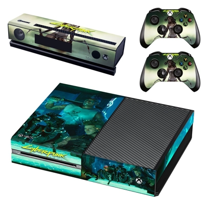 Cyberpunk 2077 decal skin for Xbox one Console and 2 Contr.. Cyberpunk 2077 decal skin for Xbox one Console and 2 Contr..