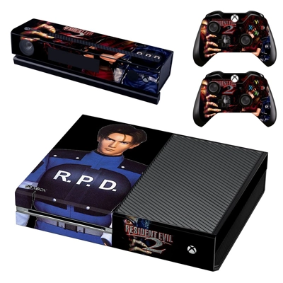Resident Evil 2 decal skin for Xbox one Console and 2 Cont.. Resident Evil 2 decal skin for Xbox one Console and 2 Cont..