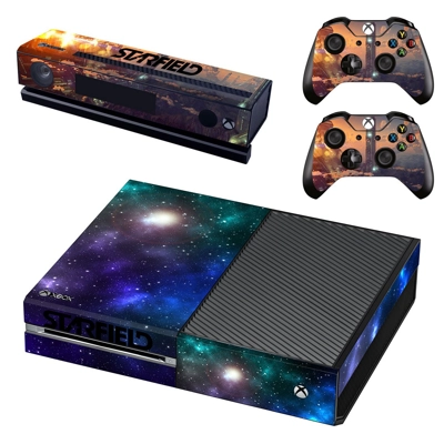 Starfield decal skin for Xbox one Console and 2 Controllers