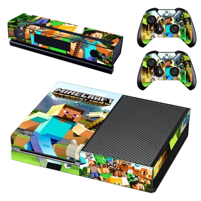 Minecraft decal skin for Xbox one Console and 2 Controllers Minecraft decal skin for Xbox one Console and 2 Controllers
