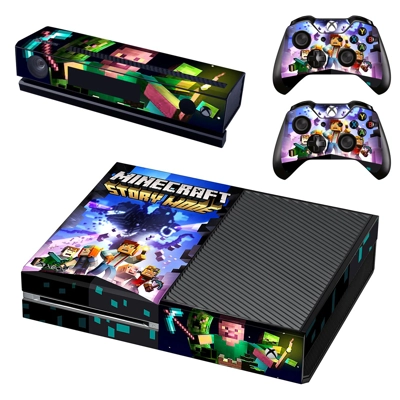 Minecraft decal skin for Xbox one Console and 2 Controllers Minecraft decal skin for Xbox one Console and 2 Controllers