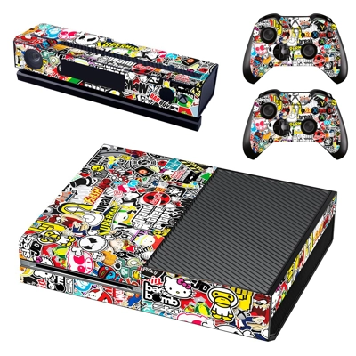 Sticker bomb decal skin for Xbox one Console and 2 Control.. Sticker bomb decal skin for Xbox one Console and 2 Control..