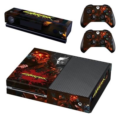 Cyberpunk decal skin for Xbox one Console and 2 Controllers Cyberpunk decal skin for Xbox one Console and 2 Controllers