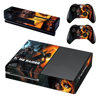 Tomb Raider decal skin for Xbox one Console and 2 Controll.. Tomb Raider decal skin for Xbox one Console and 2 Controll..
