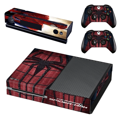 Spider Man decal skin for Xbox one Console and 2 Controllers Spider Man decal skin for Xbox one Console and 2 Controllers