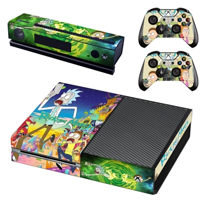 Rick and Morty decal skin for Xbox one Console and 2 Controllers