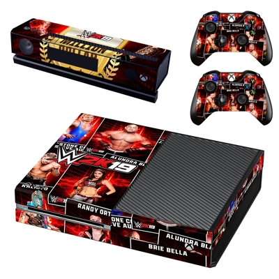 WWE 2K19 decal skin for Xbox one Console and 2 Controllers WWE 2K19 decal skin for Xbox one Console and 2 Controllers