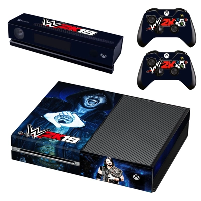 WWE 2K19 decal skin for Xbox one Console and 2 Controllers WWE 2K19 decal skin for Xbox one Console and 2 Controllers