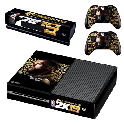NBA 2K19 decal skin for Xbox one Console and 2 Controllers NBA 2K19 decal skin for Xbox one Console and 2 Controllers